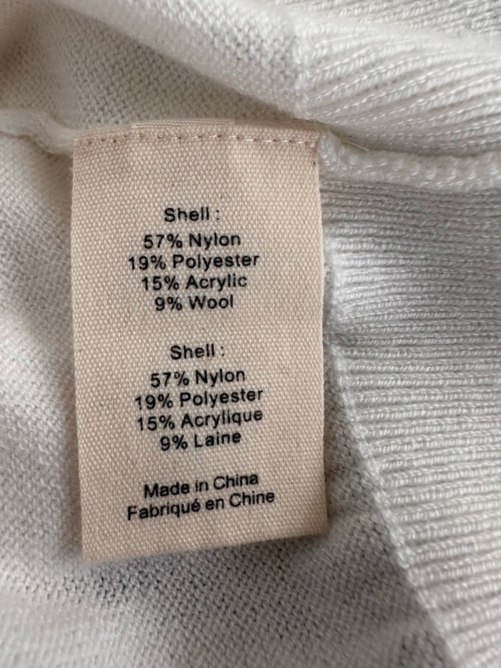 L’agence Masaki White Polo Sweater with turquoise buttons size Large - Picture 9 of 9